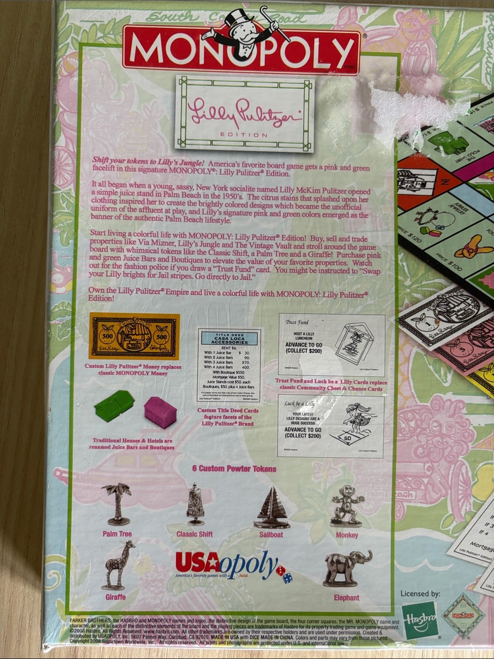 Rare Lilly Pulitzer Monopoly Collector's Edition - Picture 4 of 5